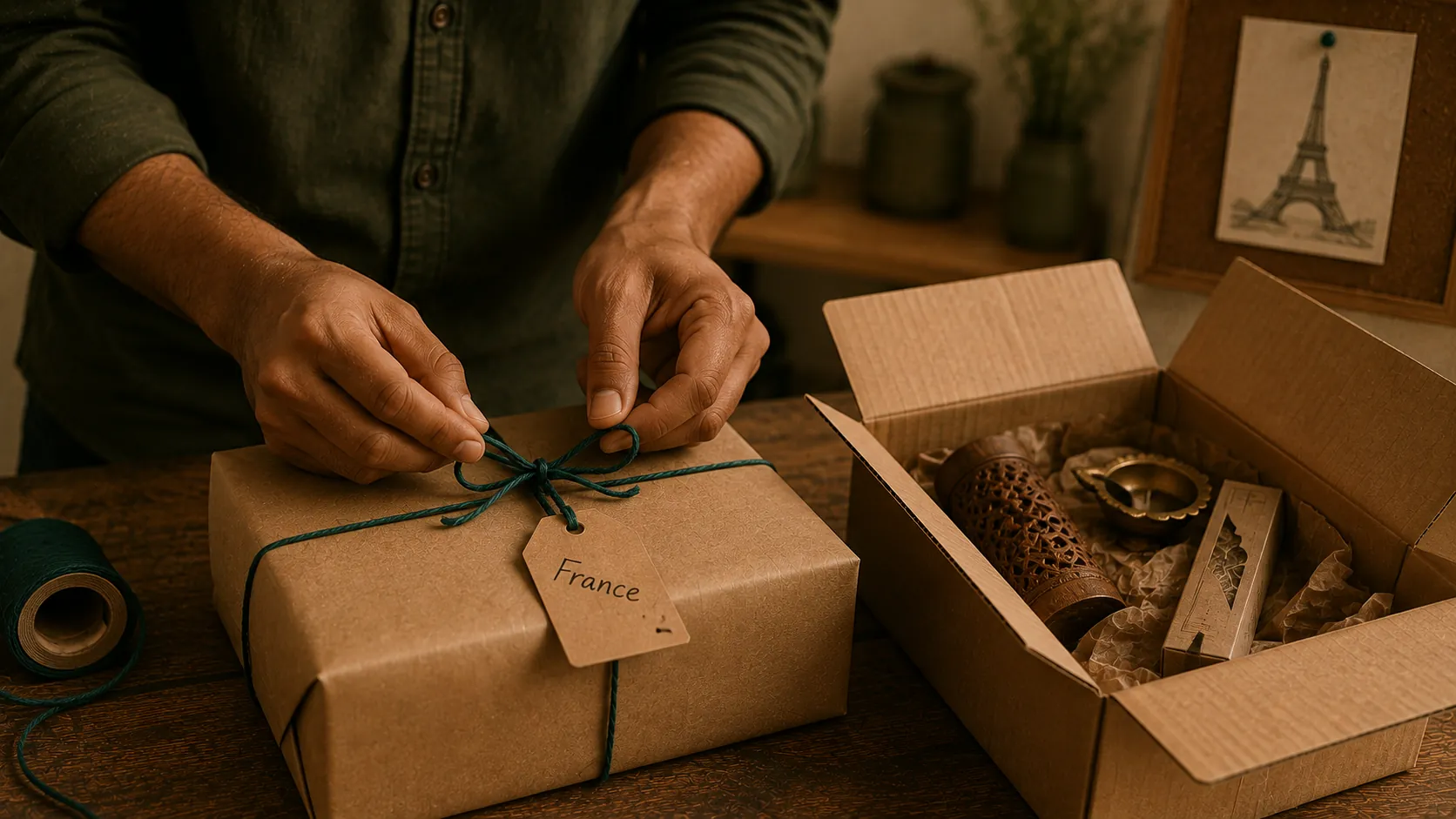 DS Corp order being prepared for shipment from India to France